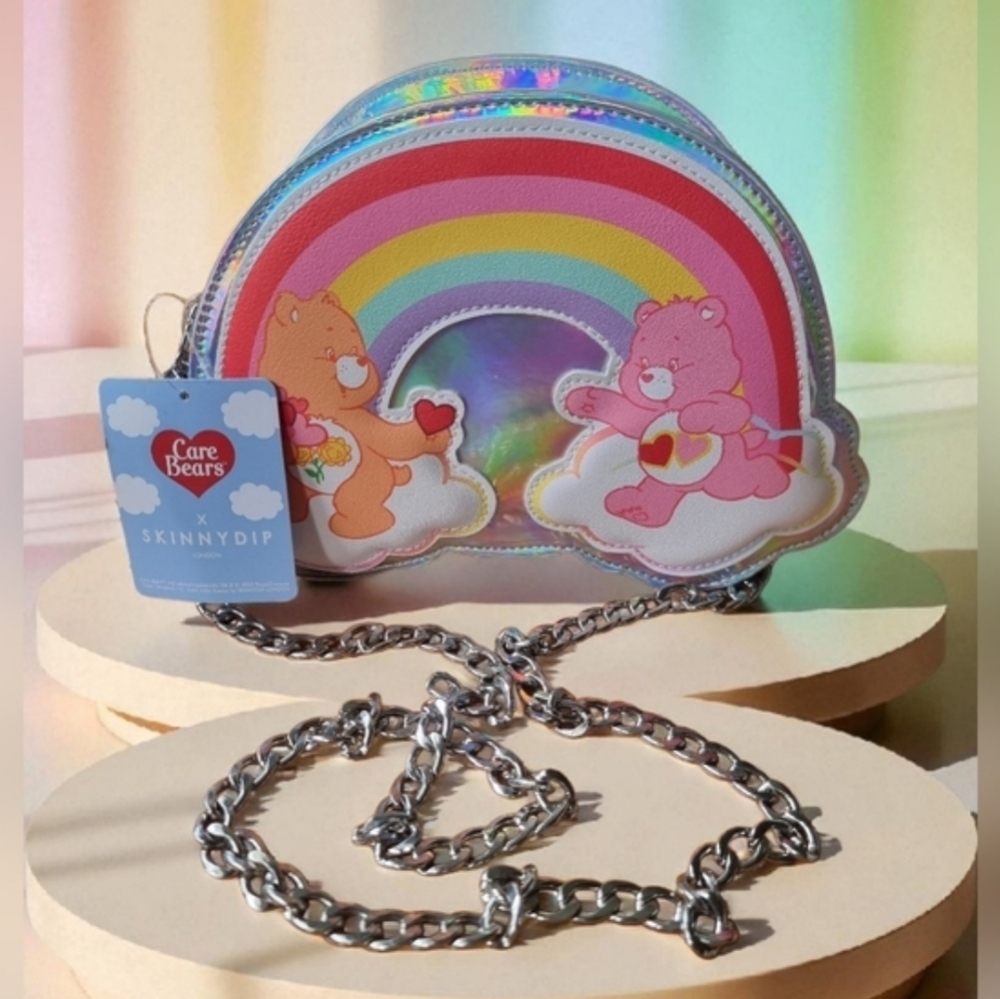 🆕️ Care Bears X Skinnydip London Iridescent Rainbow Crossbody Bag